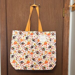 Shabby Chic Fall Themed Canvas Tote